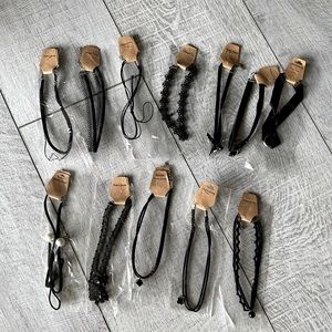 12 Black Chokers Necklace